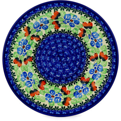 Polish Pottery Pasta Bowl 9&quot; Seeds Of Autumn UNIKAT