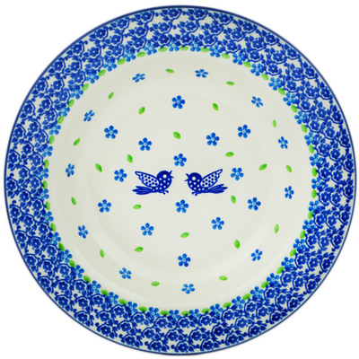 Polish Pottery Pasta Bowl 9&quot; Sign Of Spring