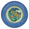 Polish Pottery Pasta Bowl 9&quot; Sipping Nectar UNIKAT