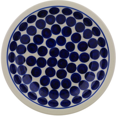 Polish Pottery Pasta Bowl 9" Splotched