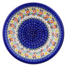 Polish Pottery Pasta Bowl 9&quot; Spring Flower Ring