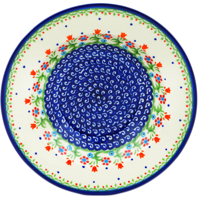 Polish Pottery Pasta Bowl 9&quot; Spring Flowers