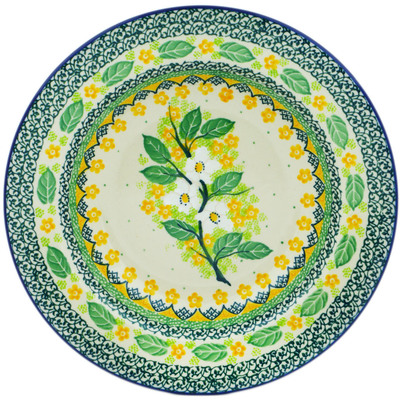 Polish Pottery Pasta Bowl 9&quot; Spring On The Branch UNIKAT