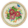 Polish Pottery Pasta Bowl 9&quot; Still Meadow UNIKAT