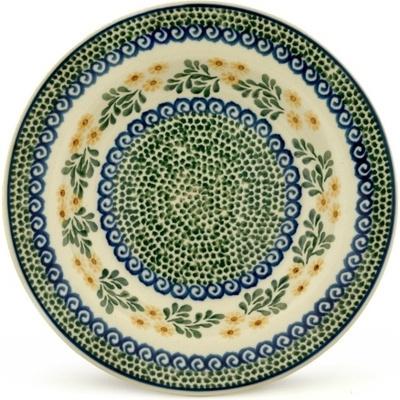 Polish Pottery Pasta Bowl 9&quot; Summer Day