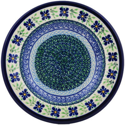 Polish Pottery Pasta Bowl 9&quot; Sweet Violet