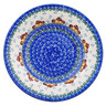 Polish Pottery Pasta Bowl 9&quot; Toadstool Mushroom Trio