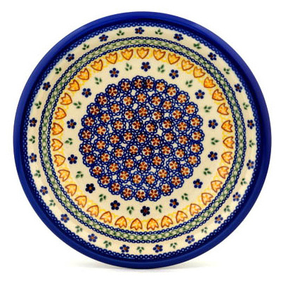 Polish Pottery Pasta Bowl 9&quot; UNIKAT