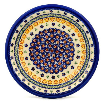 Polish Pottery Pasta Bowl 9&quot; UNIKAT