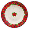 Polish Pottery Pasta Bowl 9&quot; UNIKAT