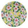 Polish Pottery Pasta Bowl 9&quot; Vibrant Vinca UNIKAT
