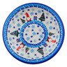 Polish Pottery Pasta Bowl 9" Winter Gnome