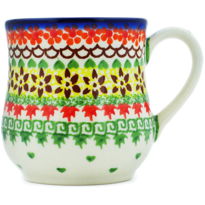 Polish Pottery Pear Mug Cheerful Fall
