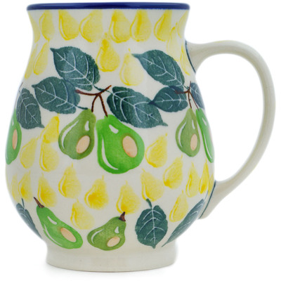 Polish Pottery Pear Mug Fresh Pear