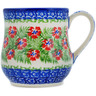 Polish Pottery Pear Mug Midsummer Bloom