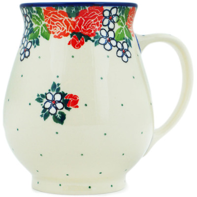 Polish Pottery Pear Mug Spring's Arrival