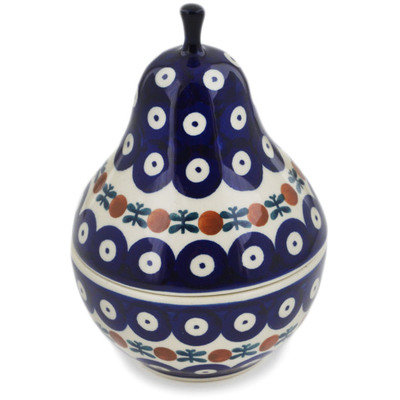 Polish Pottery Pear Shaped Jar 6&quot; Mosquito
