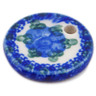 Polish Pottery Pendant 0&quot; Blue Poppies
