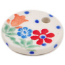Polish Pottery Pendant 1&quot; Babcia&#039;s Garden
