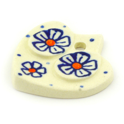 Polish Pottery Pendant Keychain 2&quot;