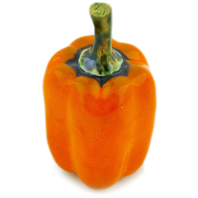 Ceramic Pepper Figurine 5&quot; Orange