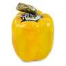 Ceramic Pepper Figurine 5&quot; Yellow