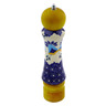 Polish Pottery Pepper Grinder 8&quot; Country Sunrise UNIKAT