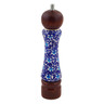 Polish Pottery Pepper Grinder 8&quot; Flowers On The Lake