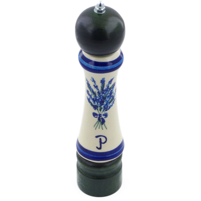 Polish Pottery Pepper Grinder 8&quot;