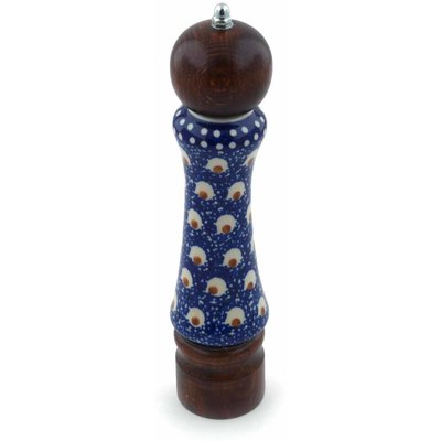 Polish Pottery Pepper Grinder 8"