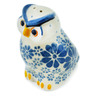 Polish Pottery Pepper Shaker 2&quot; Blue Morning Mist UNIKAT