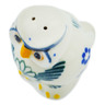 Polish Pottery Pepper Shaker 2&quot; Crazy Daisy