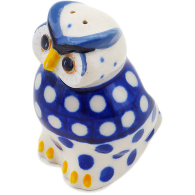 Polish Pottery Pepper Shaker 2&quot; Dot Around UNIKAT