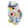 Polish Pottery Pepper Shaker 2&quot; Glowing Christmas Trees UNIKAT