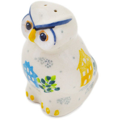 Polish Pottery Pepper Shaker 2&quot; Sweet Little Village UNIKAT
