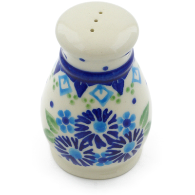 Polish Pottery Pepper Shaker 3&quot; Aster Patches