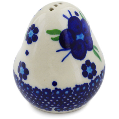 Polish Pottery Pepper Shaker 3&quot; Bleu-belle Fleur