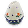 Polish Pottery Pepper Shaker 3&quot; Cocentric Tulips