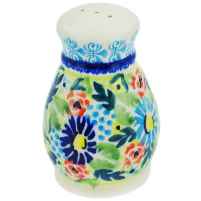 Polish Pottery Pepper Shaker 3&quot; Flor-de-lis UNIKAT