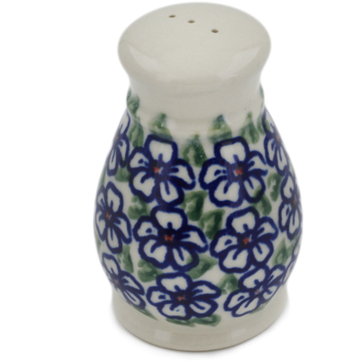 Polish Pottery Pepper Shaker 3&quot; Flower Bouquet