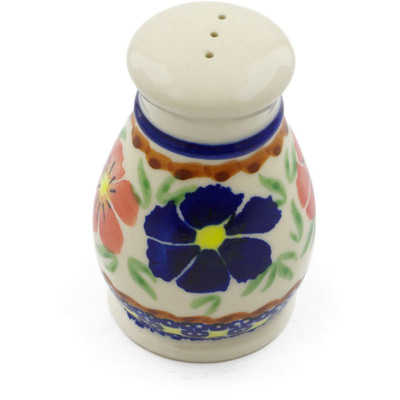 Polish Pottery Pepper Shaker 3&quot; Paradise Poppy