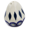 Polish Pottery Pepper Shaker 3&quot; Peacock