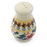 Polish Pottery Pepper Shaker 3&quot; Red Anemone Meadow UNIKAT