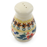 Polish Pottery Pepper Shaker 3&quot; Red Anemone Meadow UNIKAT