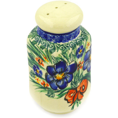 Polish Pottery Pepper Shaker 5&quot; Spring Garden UNIKAT