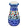 Polish Pottery Pepper Shaker 6&quot; Glowing Christmas Trees UNIKAT