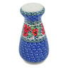 Polish Pottery Pepper Shaker 6&quot; Red Pansy