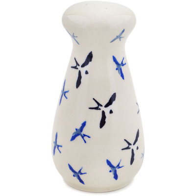 Polish Pottery Pepper Shaker 6&quot; Soaring Swallows UNIKAT