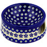 Polish Pottery Pet Bowl 6&quot; Flowering Peacock