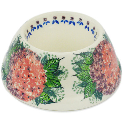 Polish Pottery Pet Bowl 6&quot; Royal Flowerbox UNIKAT